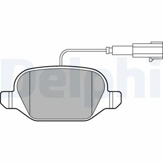 Тормозные колодки Delphi LP2302