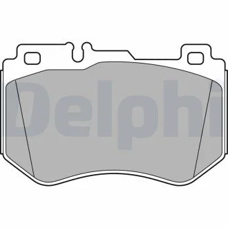 Комплект гальмівних колодок передн, MERCEDES C (A205), C (C205), C T-MODEL (S205), C (W205) 1.5-2.2DH 12.13-04.23 Delphi LP3137