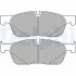 Комплект гальмівних колодок передн, JAGUAR F-PACE, XE, XF II, XF SPORTBRAKE, LAND ROVER RANGE ROVER VELAR 2.0-3.0H 03.15- Delphi LP3188 (фото 1)