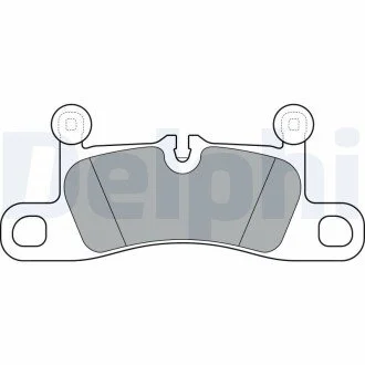 Комплект гальмівних колодок з 4 шт. дисків Delphi LP3298