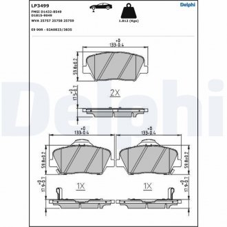 Автозапчастина Delphi LP3499