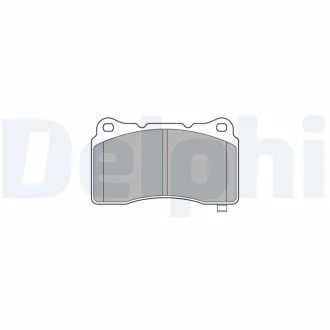 Тормозные колодки, дисковые Delphi LP3575