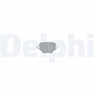 Гальмівні колодки, дискові Delphi LP3580 (фото 1)