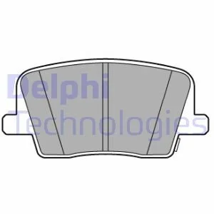 Тормозные колодки, дисковые Delphi LP3581