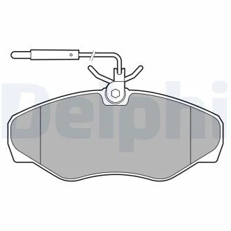 KLOCKI HAMULCOWE PRZOD Delphi LP3624
