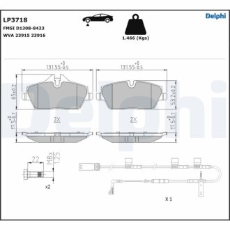Автозапчасть Delphi LP3718