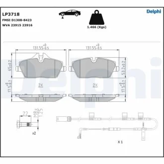 Автозапчасть Delphi LP3718