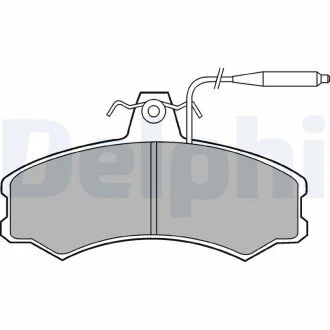 Гальмівні колодки, дискове гальмо (набір) Delphi LP378