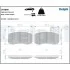 Комплект гальмівних колодок задн, MASERATI GHIBLI III, QUATTROPORTE VI 3.0/3.0D/3.8 01.13- Delphi LP3866 (фото 1)