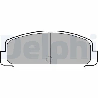 Гальмівні колодки, дискове гальмо (набір) Delphi LP401
