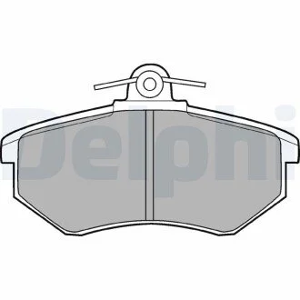Гальмівні колодки, дискове гальмо (набір) Delphi LP424