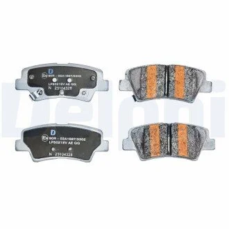Колодки гальмівні (задні) Hyundai Accent 18-/Elantra/Tucson/ix35/Kia Sportage/Soul 15-/Rio 17- Delphi LP5021EV
