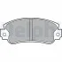 DELPHI FIAT Колодки тормозные передние Panda 82-,Regata 83-,Uno LP509
