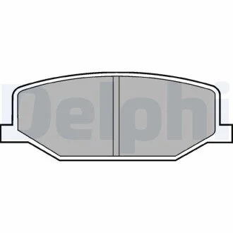 Тормозные колодки дисковые SUZUKI Jimny "F "98>> Delphi LP527