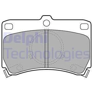 Гальмівні колодки дискові MAZDA 323 "85-90 Delphi LP531