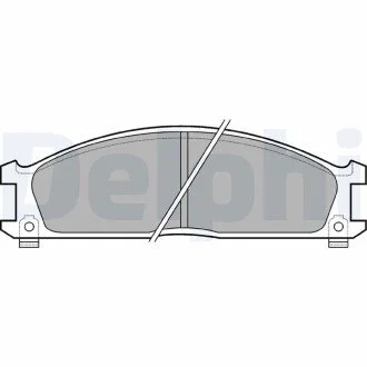 NISSAN Тормозные колодки передние Urvan E24,Terrano I,II,Pathfinder,Ford,Subaru Delphi LP543