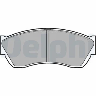 Тормозные колодки дисковые SUBARU/SUZUKI Justy/Alto "93>> Delphi LP676