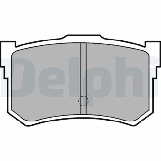 Гальмівні колодки, дискове гальмо (набір) Delphi LP678