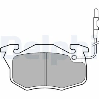 CITROEN Тормозн.колодки передн.(с датч.) Saxo,Peugeot 106 Delphi LP696