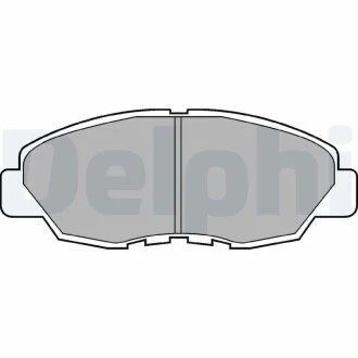 Гальмівні колодки, дискове гальмо (набір) Delphi LP734