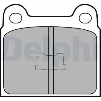 Тормозные колодки Delphi LP76