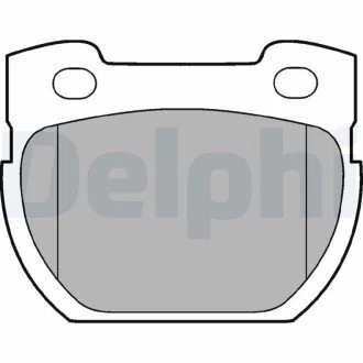 LANDROVER Тормозные колодки задн.Defender 90- Delphi LP777