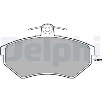 Тормозные колодки дисковые AUDI/SEAT/VW 80/A4/Cabriolet/Coupe/Cordoba/Passat "F "94-00 Delphi LP778