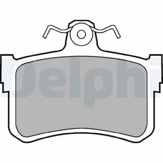 Гальмівні колодки, дискове гальмо (набір) Delphi LP880 (фото 1)