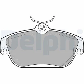 Тормозные колодки дисковые VOLVO 700/900/S90/V90 "F "83-99 Delphi LP919