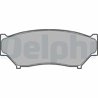 Гальмівні колодки, дискове гальмо (набір) Delphi LP967