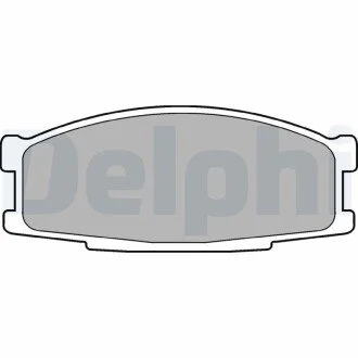 Гальмівні колодки, дискове гальмо (набір) Delphi LP981 (фото 1)