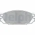DELPHI Тормозные колодки диск. задн.NISSAN Patrol 2.8TD/4,2i LP983