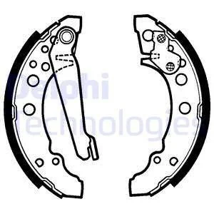 Тормозные колодки барабанные Delphi LS1276