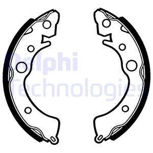 Тормозные колодки, барабанные Delphi LS1288