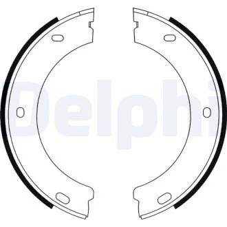Барабанні(тормозні) колодки Delphi LS1597