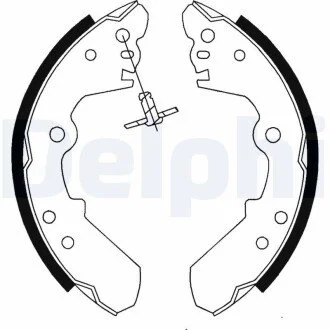 Барабанні(тормозні) колодки Delphi LS1687