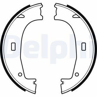 Барабанні(тормозні) колодки Delphi LS1704