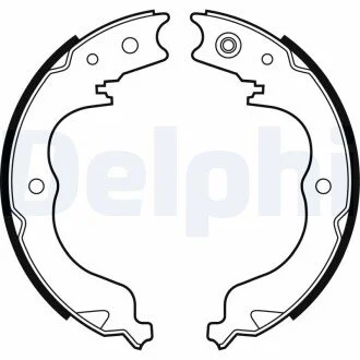 Барабанні(тормозні) колодки Delphi LS2008