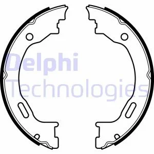 Тормозные колодки, барабанные Delphi LS2077