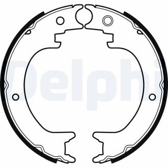 Гальмівні колодки, барабанні Delphi LS2082