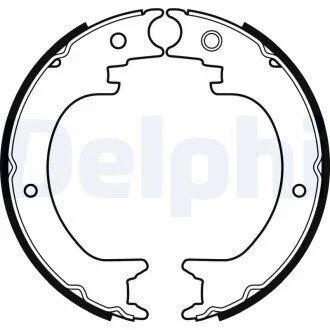 Тормозные колодки, барабанные Delphi LS2082