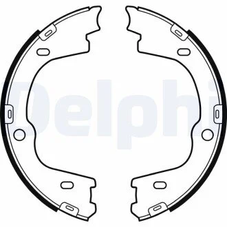 Гальмівні колодки, барабанні Delphi LS2086