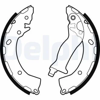 Гальмiвнi колодки барабаннi Delphi LS2087