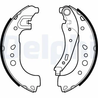 Барабанные тормозные колодки Delphi LS2109