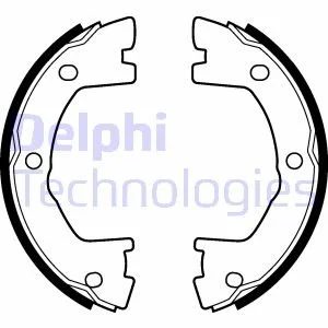 Тормозные колодки, барабанные Delphi LS2115 (фото 1)