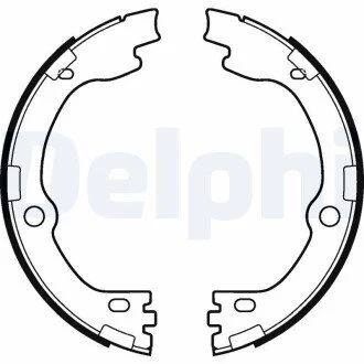 Тормозные колодки, барабанные Delphi LS2119