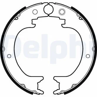 Барабанные тормозные колодки Delphi LS2121
