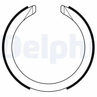 Тормозные колодки, барабанные Delphi LS2169