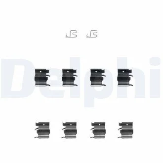 Ремкомплект гальмівних колодок Delphi LX0366