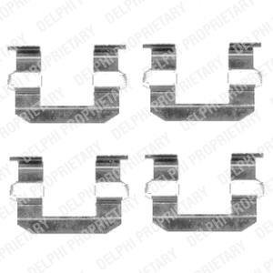 Ремкомплект гальмiвних колодок Delphi LX0400